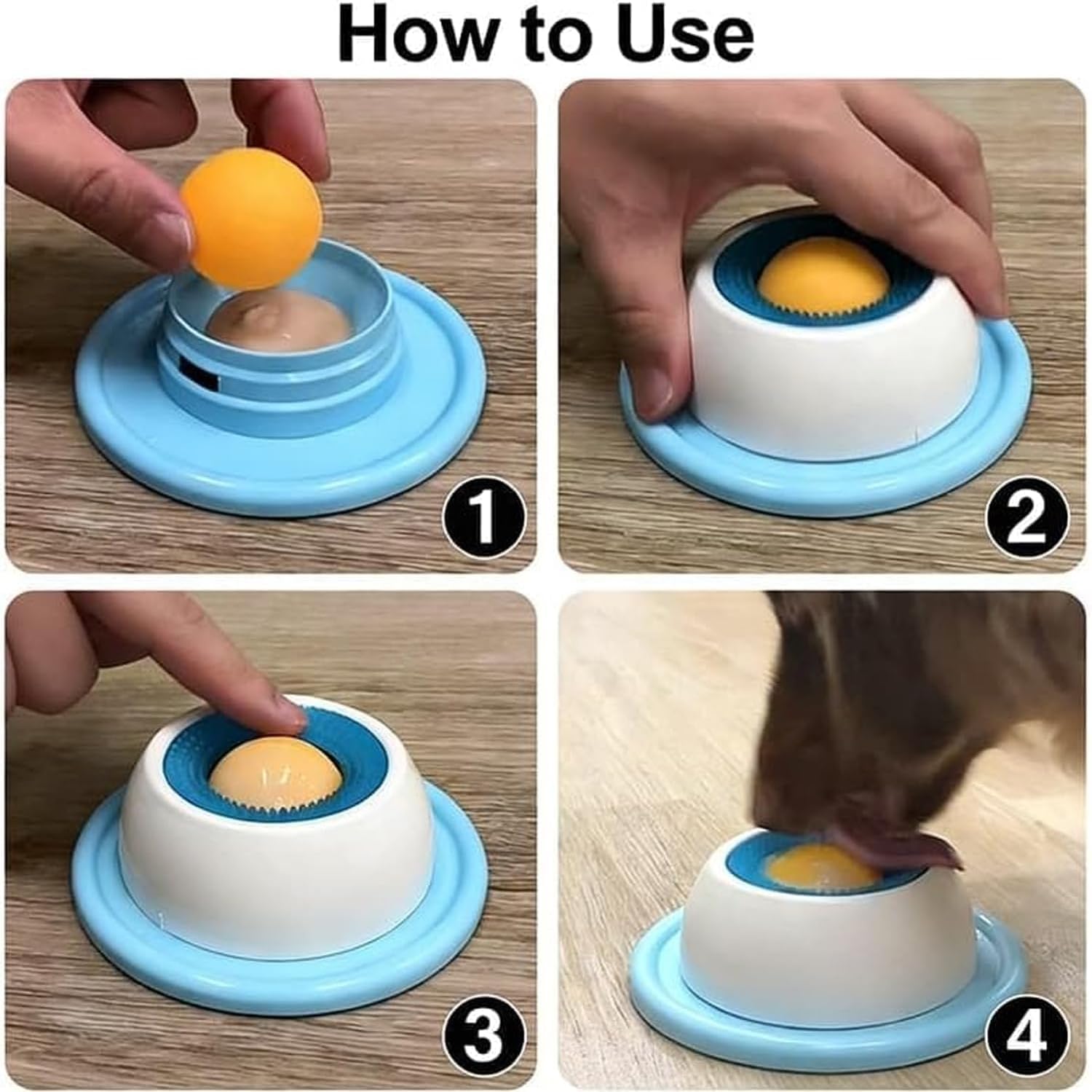 Anti-spill Licking Ball Bowl